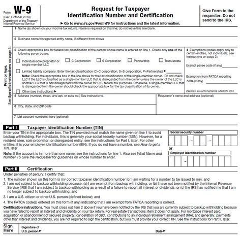 How to fill out an IRS Form W-9? - Sheila Hansen CPA Irs Forms, Service Provider, Network Marketing, Being A Landlord, Sheet Music, Quick Saves