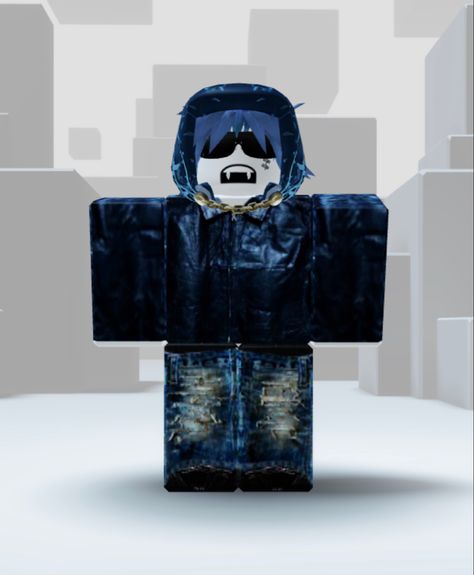 R6 Roblox Avatars Colorful, Dark Blue Roblox Avatar, Simple R6 Roblox Avatars, R6 Roblox Avatars, Funny Gaming Memes, Roblox Emo Outfits, Blue Avatar, King Boo, Roblox Guy