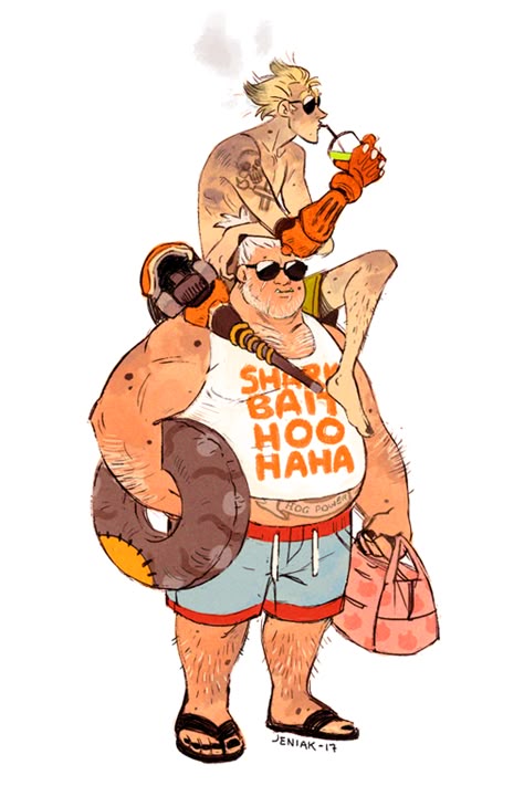 Roadhog junkrat Roadhog X Junkrat, Junkrat X Roadhog, Roadhog Overwatch, Junk Rat, Junkrat Fanart, Junkrat Overwatch, Roadhog And Junkrat, Road Hog, Junkrat And Roadhog