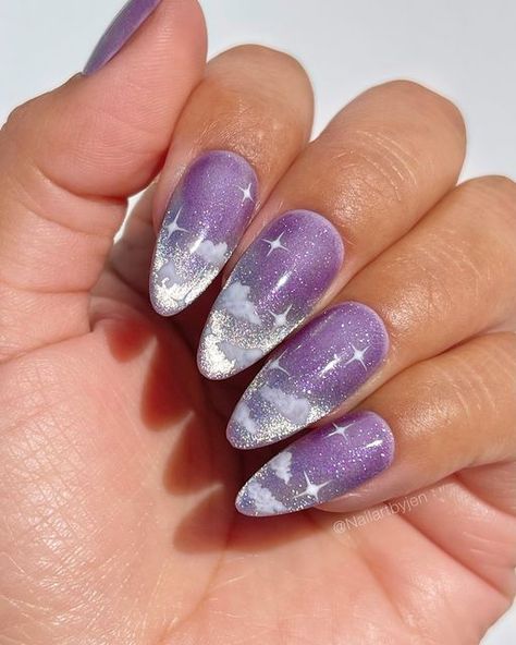 Cat Eye Nails Polish, Eye Nail Art, Look Boho Chic, Velvet Nails, Special Nails, Cat Eye Gel Polish, Viral On Tiktok, Lavender Nails, Eye Nails