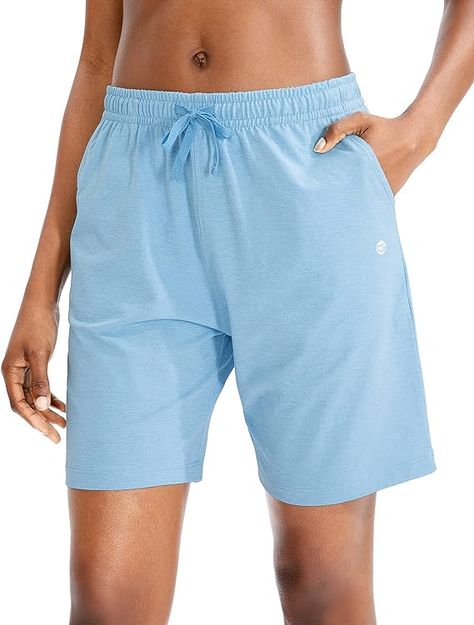 G Gradual Women's Bermuda Shorts Jersey Shorts with Deep Pockets 7" Long Shorts for Women Lounge Walking Athletic Long Shorts For Women, Black Chino Shorts, Bermuda Shorts Women, Black Chinos, Ralph Lauren Sport, Ralph Lauren Jeans, Shorts For Women, Old Navy Shorts, Active Shorts