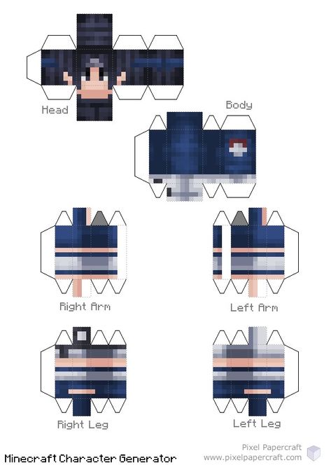 Papercraft Minecraft Skin, Minecraft Papercraft, Minecraft Crafts, Minecraft Skin, Paper Toys, Sasuke Uchiha, Paper Craft, Smiley, Minecraft