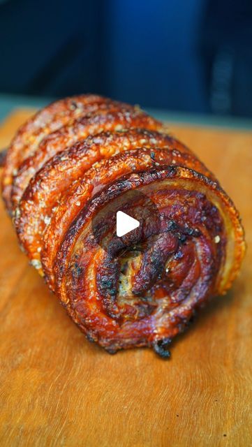 CheatMeats BBQ & Grill Experts on Instagram: "Smoked Porchetta: THIS is a must-try for all of you crunchy pork lovers out there and honestly might be our new favourite! Pork belly with @murrayriversalt smoked for 4 hours for maximum tenderness. Finish it in the oven for the ultimate crackle and THIS is the result! 🤩 Written recipe below so you can try this at home;  - Lay 1.2 kg of pork belly meat side up then add a light layer of olive oil and Murray River Salt. - Add 2 tbsp fennel seeds and fresh sage leaves. - Roll up and twine the Porchetta tightly. - Drizzle olive oil on the rind and season with Murray River Salt. - Place the Porchetta in the smoker set to 130-140C for roughly 4 hours. - Once the pork has a beautiful orange colour and is probe tender (roughly 93C) remove. - Place on Rotisserie Pork Belly Recipes, Rolled Pork Belly Recipes, Smoked Pork Belly Pinwheels, Pork Belly Oven Roasted, Porkbelly Smoked, Pork Belly Porchetta Recipe, Roast Pork Belly Crispy, Porchetta Recipes, Smoked Pork Belly