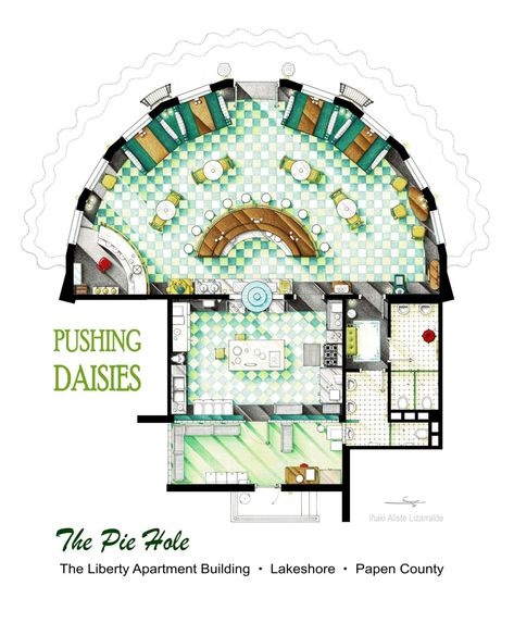 Pushing Daisies, Behind The Screen, Sims 4 House Design, Sims 4 Houses, Sims House, Apartment Building, Garden Room, House Floor Plans, Floor Plan