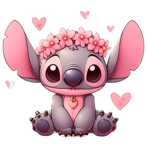 Stitch And Pink Stitch, Cute Sublimation Designs, Stitch Clipart, Watercolor Splash Png, Stitch Watercolor, Lilo And Stitch Characters, Png Rose, Cute Nail Colors, Lilo And Stitch Drawings