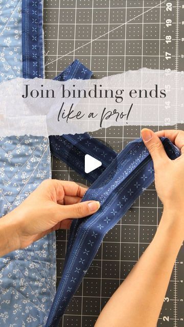 Art Gallery Fabrics® on Instagram: "✨ How to join binding ends like a pro✨   Check out this hack to get perfect joins every time!✂️  Uncover the art of seamlessly joining binding ends—it’s sew satisfying and easier than ever with our 2.5 Edition Binding collection.   Here’s how you can master this method:  1. Choose the fabric that compliments your quilt from our 2.5 Edition Binding collection - We’re using “ Stitched and Bound”. 2. Make precise marks for seamless binding joins. 3. Use the same binding width for the perfect cut. 4. Use clips to avoid any tugging, especially with heavier quilts. 5. Trim after checking the results ensuring to open seams for a polished finish.  Elevate your quilting game with these insider tips and craft stunning masterpieces, and share your creativity with t Join Binding Ends, Quilt Binding Tutorial, Binding Tutorial, Wedding Ring Quilt, Quilt Binding, Quilting For Beginners, Quilting Tips, Art Gallery Fabrics, Like A Pro