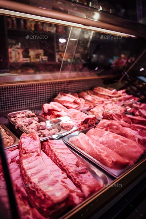 Stock Pile Organization, Tender Is The Flesh, Meat Butcher, Meat Store, Stock Pile, Meat Markets, Raw Meat, Food Insecurity, Food Meat