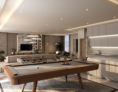 Luxury Recreation Room, Entertainment Game Room, Entertainment Room With Bar, Entertainment Basement, Giriraj Ji, Home Theatre Lounge, Bar Pool Table, Entertaining Room, Luxury Game Room