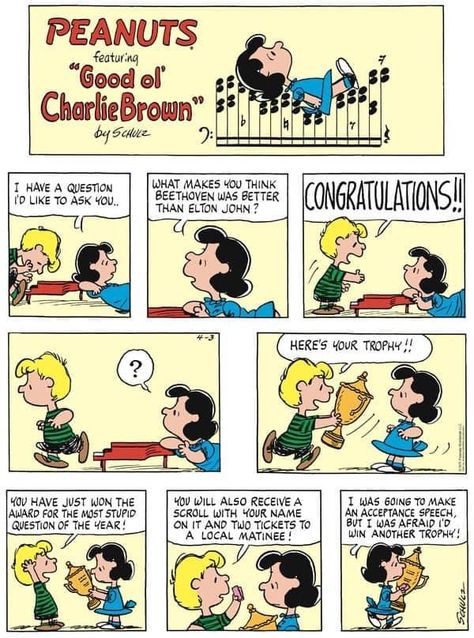 Schroeder Peanuts, Charlie Brown Comics, Snoopy Comics, Peanuts Comic Strip, Snoopy Funny, Famous Pictures, Charles Schulz, Charlie Brown Snoopy, Peanuts Cartoon