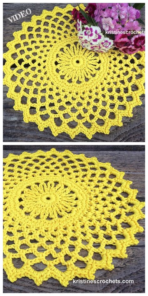 Easy Lace Doily Free Crochet Pattern Spiral Doily Crochet Pattern, Daisy Doily Crochet Pattern, Crochet Doilies Free Pattern Easy Oval, Crochet Dollies Free Doily Patterns Easy, Crocheted Doilies Patterns Free, Easy Crochet Doily Pattern Free, Free Crochet Doily Patterns For Beginners, Crochet Doilies Free Pattern Easy Beginner, Crochet Doilies Free Pattern Easy