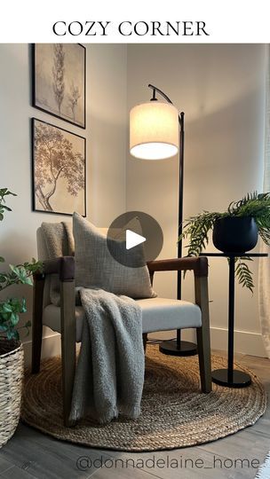 Accent Chair Decor, Instagram Style, My Bedroom, The Chair, Study Office, Cozy Corner, Sitting Area, Amazon Home, Jute Rug