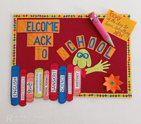 School Reopening Ideas, Welcome Charts For Classroom, Notice Board Decoration, Display Boards For School, Diy Crafts For School, School Board Decoration, Boards Ideas, Smart Class, Class Activity