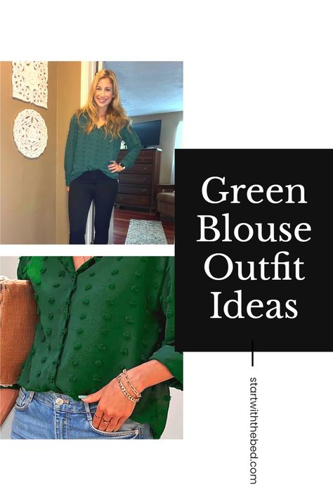 Check out this green blouse from Amazon. It is a great holiday blouse and you can wear it to work or to events. These outfit ideas are perfect for work or play. Enjoy this budget-friendly find from Amazon. You won't regret adding this closet staple to your wardrobe. Green Satin Blouse Outfit, Green Top Outfit Ideas, Green Blouse Outfit, Blouse Outfit Ideas, Green Shirt Outfits, Green Top Outfit, Satin Blouse Outfit, Holiday Blouse, Bed Posts