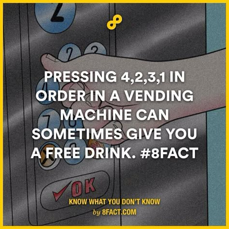 Vending Machine Hack, 1000 Lifehacks, Hack My Life, Survival Hacks, 1000 Life Hacks, E Mc2, Simple Life Hacks, Random Facts, Life Improvement