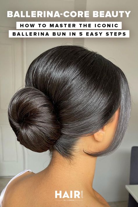 Ballerina-core fashion has put the iconic ballerina bun back in the spotlight. Learn how to create this timeless hairstyle worthy of the stage or coffee shop. Ballerina Updo, Ballerina Hairstyles, Ballerina Hair, Ballerina Bun, Chelsea Wedding, In The Spotlight, Toddler Hair, Great Hair, The Stage