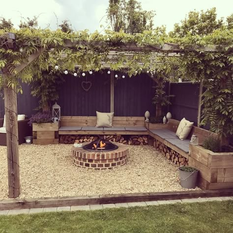 Garden Nails, Fire Pit Landscaping, Backyard Designs, Cozy Backyard, Backyard Renovations, Garden Makeover, Backyard Inspiration, Have Inspiration, Outdoor Gardens Design