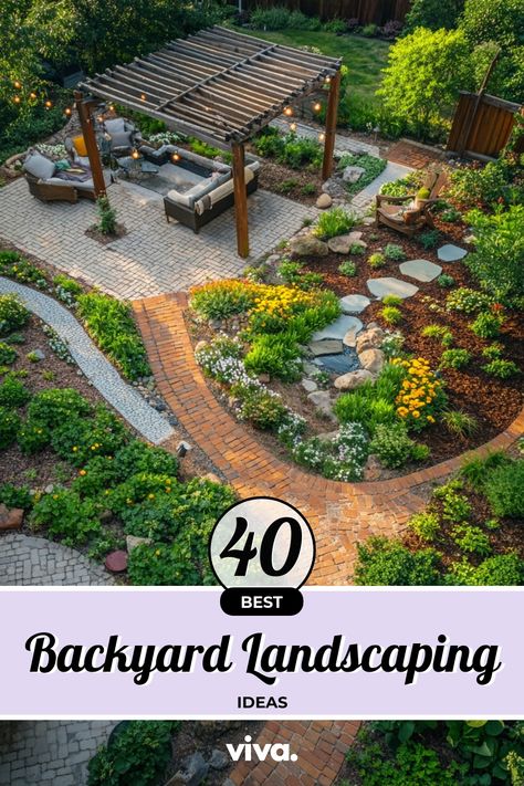 ♥ Are you dreaming of a stunning backyard oasis but not sure where to start? Explore this backyard landscaping design layout featuring front yard landscaping and beautiful flower bed designs. Get inspired for your own backyard remodel now! 🌿🌺🏡 #BackyardLandscaping #FrontYardDesign #GardenLayout #OutdoorLiving Big Backyard Layout Ideas, Backyard Landscaping For Large Backyard, Basic Landscape Design, Yardscapes Backyards, Full Backyard Design, Landscape Design Colorado, Landscape Ideas Large Backyard, Northern California Backyard Landscaping, Backyard Ideas Large Yard