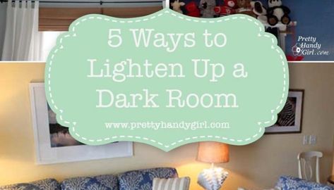 5 Easy Ways to Lighten Up a Dark Room Lighten Dark Room, Holiday Decorations Diy, Dark Basement, Classroom Makeover, Garden Diy Ideas, Ceiling Texture, Diy Home Garden, A Dark Room, Popcorn Ceiling