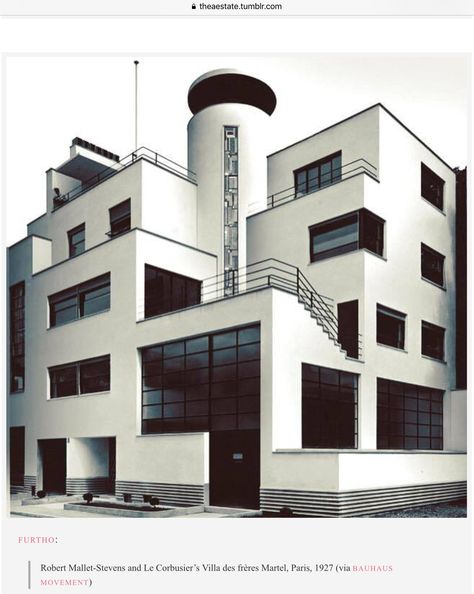 Robert Mallet Stevens, Art Deco Homes, Bauhaus Architecture, Streamline Moderne, Bauhaus Art, Walter Gropius, Art Deco Buildings, Bauhaus Design, Art Deco Architecture