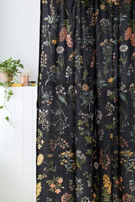 Urban Outfitters Curtains, Floral Shower Curtain, Uo Home, Floral Shower Curtains, Floral Duvet, Floral Curtains, Bathroom Shower Curtains, Duvet Sets, Powder Room