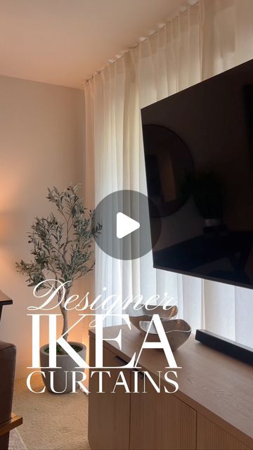 Isabella Lafferty | Los Angeles Loft on Instagram: "Day 2/3 DESIGNER IKEA hacks • Single track rail (Vidga)  Day 3: Come back tomorrow at 12PM PT  Day 2: if you have ugly blinds, you’re going to want to pick up this affordable curtain track system from ikea. Hang it 2 inches away from the head rail. Once installed, you will completely transform your space and keep your security deposit. Come back tomorrow for another tip   Day 1: IKEA had giant frames for as little as $18. Download a digital art file & print it at your local photo store or online. There you go, giant art for a fraction of the designer price! Come back tomorrow for another tip :)  Boring keywords and hashtags below for the algorithm! Hehe lol! XO🤍  Home decoration, neutral home decor, diy home decor, cozy home decor, moder Vidga Ikea Curtains Hack, Vidga Ikea Curtains, Ikea Curtain Track System, Vidga Ikea, Ikea Curtain Hack, Blinds Ikea, Track Curtains, Los Angeles Loft, Curtain Track System