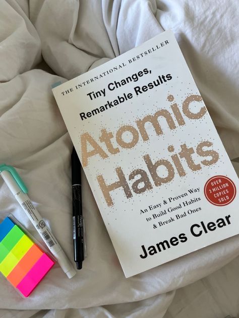 Build Good Habits, Habit Books, James Clear, Atomic Habits, Empowering Books, Healing Books, Self Development Books, Unread Books, Recommended Books To Read