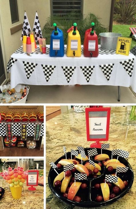 Vintage Race Car Party, Vintage Car Party, Racing Baby, Racing Party, Car Birthday Party, Race Car Themes, Car Themed Parties, Car Birthday Theme, Race Car Birthday Party