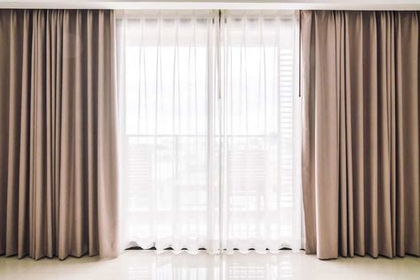 Modern Curtain Rods, Brass Curtain Rods, Custom Curtain Rods, Pink Blackout Curtains, Sliding Door Curtains, Black Curtain Rods, Layered Curtains, Double Rod Curtains, Window Curtain Rods