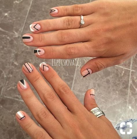 Minimal Nails Art, Mens Nails, Geometric Nail Art, Minimalist Nail Art, Minimal Nails, Geometric Nail, Ideas Nails, Trendy Nail Art, Gel Nail Designs