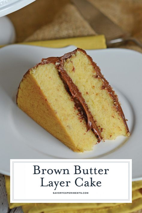 Brown Butter Cake Desserts, Browned Butter Cake, Brown Butter Cake Recipe, Desserts Board, Brown Butter Cake, Chocolate Mousse Filling, Zebra Cakes, Crackers Appetizers, Fabulous Desserts