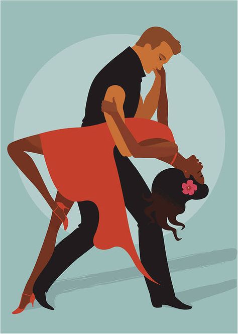 Salsa Dance Drawing, Two People Dancing Painting, Salsa Dance Art, Salsa Illustration, Couple Dancing Art, Dance Salsa, Man And Woman Dancing, Dancing Illustration, Salsa Dance