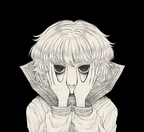 Japanese Horror, Esoteric Art, Rpg Horror Games, Different Art Styles, Digital Portrait Art, Goth Art, Dark Art Illustrations, Pocket Mirror, Original Song