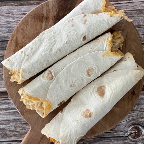 High Protein Air Fryer Buffalo Chicken Taquitos - Fit Healthy Macros High Protein Taquitos, Air Fryer Buffalo Chicken Taquitos, Air Fried Buffalo Chicken Taquitos, High Protein Buffalo Chicken Taquitos, Healthy Taquitos Chicken Air Fryer, High Protein Buffalo Chicken Wrap, Macro Buffalo Chicken Wrap, Golo Recipes, Chicken Protein