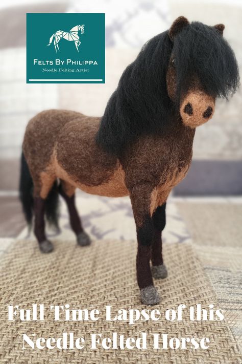 In this video I show you exactly how I needle felted this pony. 10 hours of work into 10 minutes showing wire armature, felting the core through to mane and tail. Needle Felt Horse, Felted Horse, Felt Horses, Needle Felted Horse, Felting Videos, Needle Felting Tutorial, Handmade Gifts Diy, Needle Felting Diy, Felt Crafts Diy