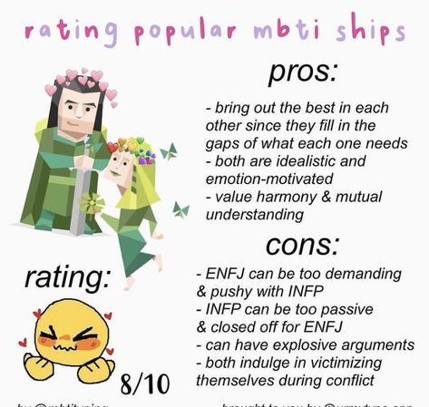 Enfj Infp, Infp Enfj, Infp T Personality, Infp Relationships, Enneagram 8, Enfj Personality, Infp Personality Type, Couple Memes, Cognitive Functions