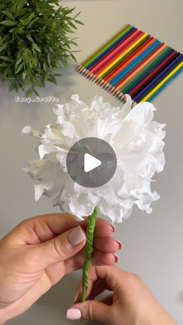 Easy_Crafts on Instagram: "Easy Crafts #crafts #craft #diy" Paper Flower Video, Paper Flower Arrangements, Easy Easter Decorations, Bedroom Crafts, Art Decor Diy, How To Make Paper Flowers, Handmade Flowers Paper, Easter Decorations Kids, January 3