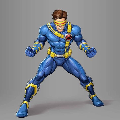 Marvel Cyclops, Patrick Brown, Cyclops X Men, Scott Summers, Xmen Comics, Marvel Cards, Marvel Superheroes Art, Brown Art, Superhero Art