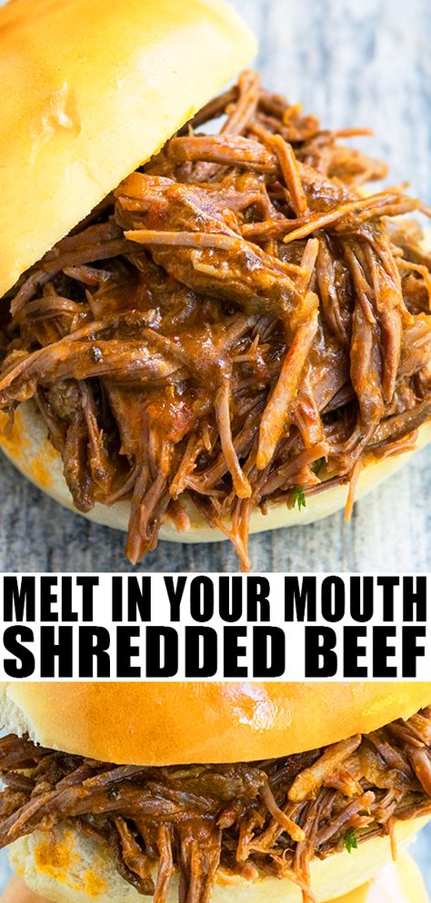 Instant Pot Shredded Beef, Shredded Beef Recipe, Instant Recipe, Shredded Beef Recipes, Beef Recipe Instant Pot, Roast Beef Sandwich, Sandwich Bar, Mexican Tacos, Shredded Beef