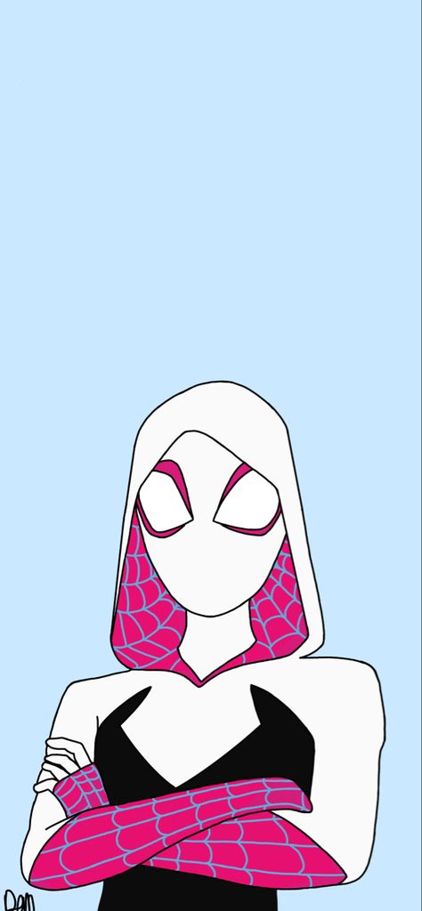 #marvel #spiderman #spidergwen #spidermanintothespiderverse Spiderman Cartoon Wallpaper, Spider Gwen Design, ခရမ်းရောင် Wallpaper, Spidergwen Art, Spidergirl Wallpaper, Spiderman Cartoon Drawing, Girl Spiderman, Gwen Stacy Spiderman, Spidergwen Sketch