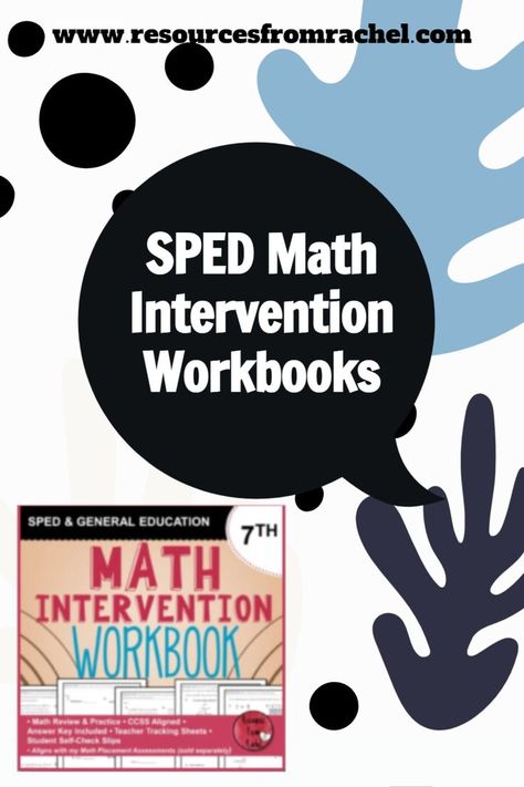 math-intervention-workbooks; math-workbooks Setting Up A Classroom, Math Basics, Primary Maths Activities, Sped Math, Middle School Special Education, Special Education Math, Math Notebook, Summer Math, Math Workbook