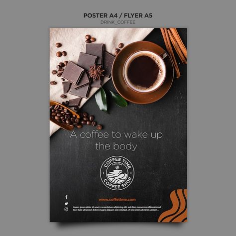 Offer Poster Design, Coffee Offer, Offer Poster, Coffee Poster Design, Cafe Menu Design, Cafe Posters, Poster Template Free, Design Café, Coffee Instagram