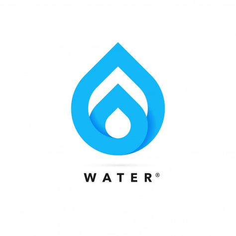 Logo Design Water, Save Water Poster, Plumbing Logo, Water Drop Logo, Drop Water, Water Packaging, Vector Nature, Logo Desing, Clever Logo