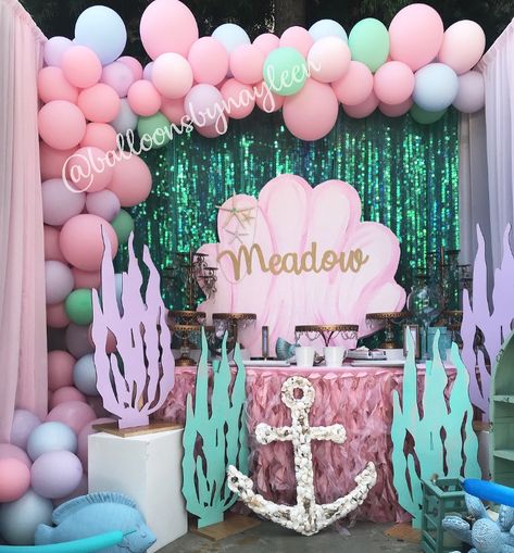 Mermaid Birthday Party Food, Blonde Halloween, Blonde Halloween Costumes, Balloon Colors, Ariel Birthday Party, Girl Group Costumes, Mermaid Birthday Party Decorations, Mermaid Theme Birthday Party, Ariel Birthday