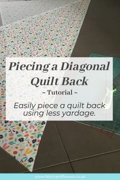 Learn To Quilt, Diagonal Quilt, Stretching Fabric, Backing A Quilt, Quilt Board, Quilt Scraps, Quilt Techniques, History Of Quilting, Amazing Quilts