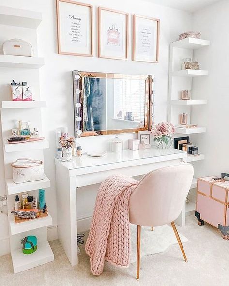 Glam Room Decor, Dressing Room Decor, Glam Room, Decor Fashion, Room Design Bedroom, Girl Bedroom Decor, Room Makeover Bedroom, Dressing Room Design, Room Makeover Inspiration