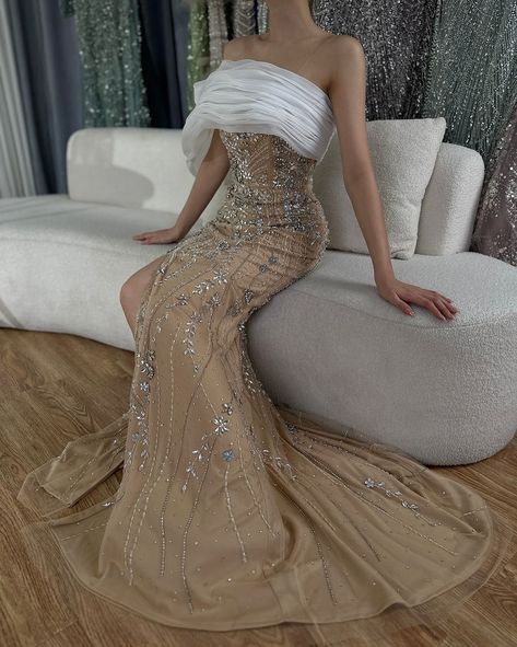 Evening Dress Beaded, Mermaid Evening Dresses, Party Gowns, Beaded Dress, Formal Occasion, Occasion Dresses, One Shoulder, Evening Gowns, Mermaid