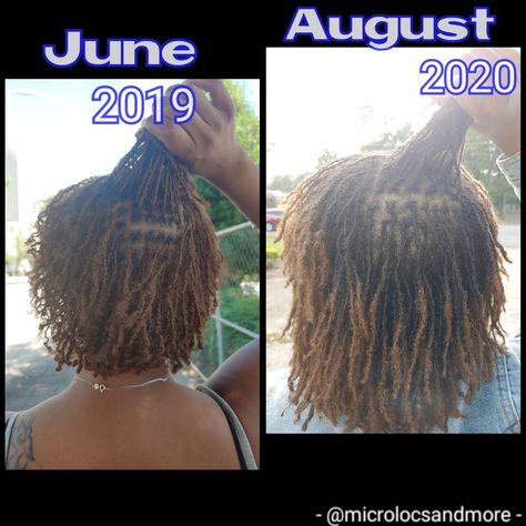 Microlocs Growth Journey, Microloc Journey Before And After, Microloc Hairstyles, Black Women With Locs, Women With Locs, Natural Hairstyles For Black Women, Hairstyles For Black Women, Natural Hair Journey, Locs Hairstyles