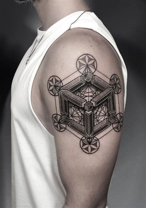 Cube Tattoo, Flower Of Life Tattoo, Phoenix Tattoos, Metatron's Cube, Geometric Tattoos, Metatrons Cube, Grey Tattoo, Name Tattoos, S Tattoo