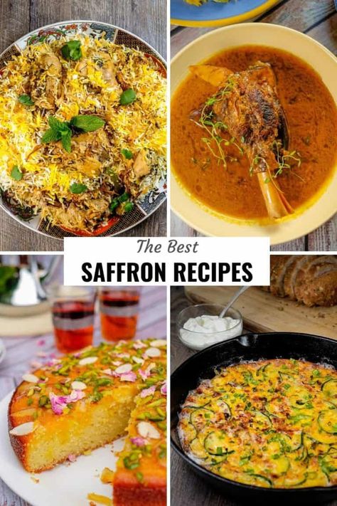 Persian Cake, Dinners Low Carb, Saffron Health Benefits, Saffron Uses, Falooda Recipe, Saffron Chicken, Saffron Recipes, Saffron Spice, Slow Cooked Lamb