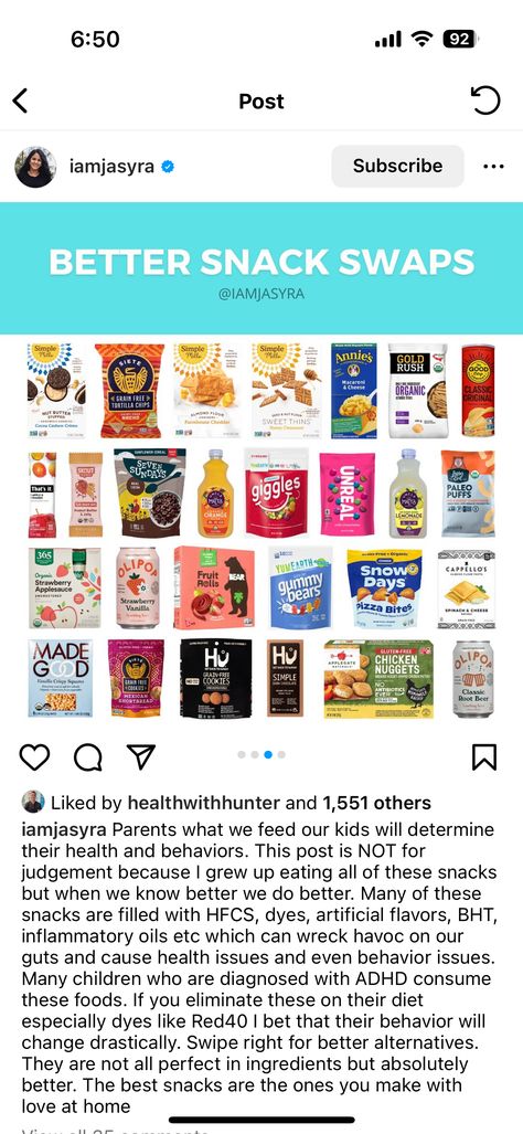 Healthier Food Swaps, Gmo Free Food, Gf Snacks, Food Alternatives, Candy Alternatives, Healthy Chips, Healthy Food Alternatives, Healthy Food Swaps, Healthy Candy